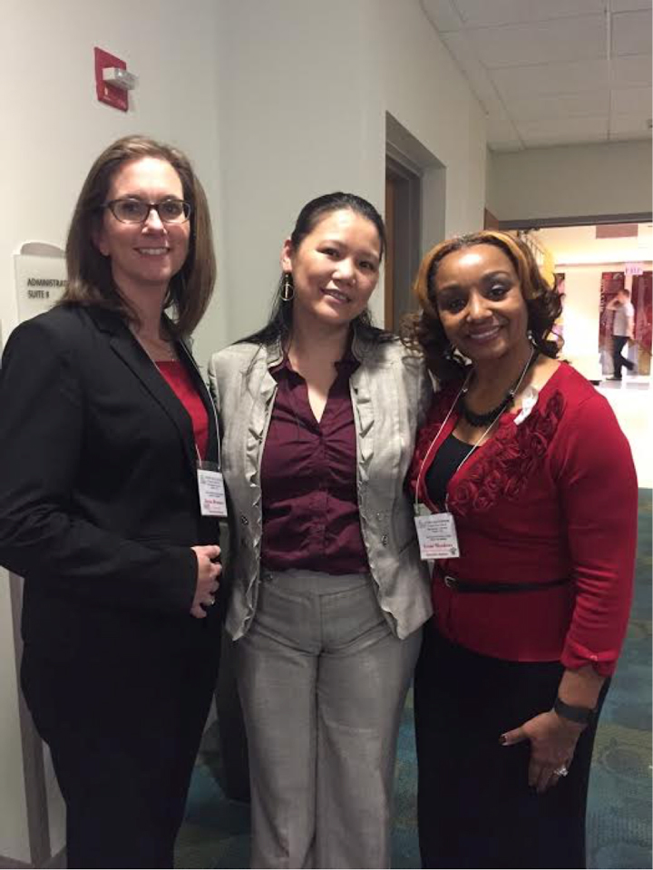 Dr. Lily Hwang with Jayna Brosmer, Cluster School Nurse/Fulton County Student Health Services and Lynne Meadows, Coordinator for Fulton County Student Health Services.