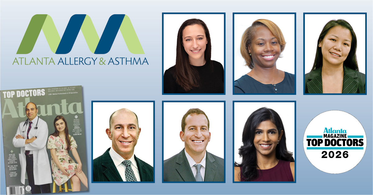 Six Atlanta Allergy & Asthma Physicians  Receive Top Doctors Honors in Atlanta Magazine